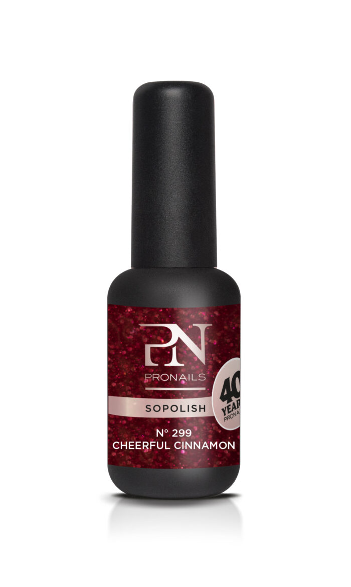 Thera Esthetique Grossiste En Produit Esthetique Bretagne 29743 Sopolish 299 Cheerful Cinnamon 8 Ml BlackBottle