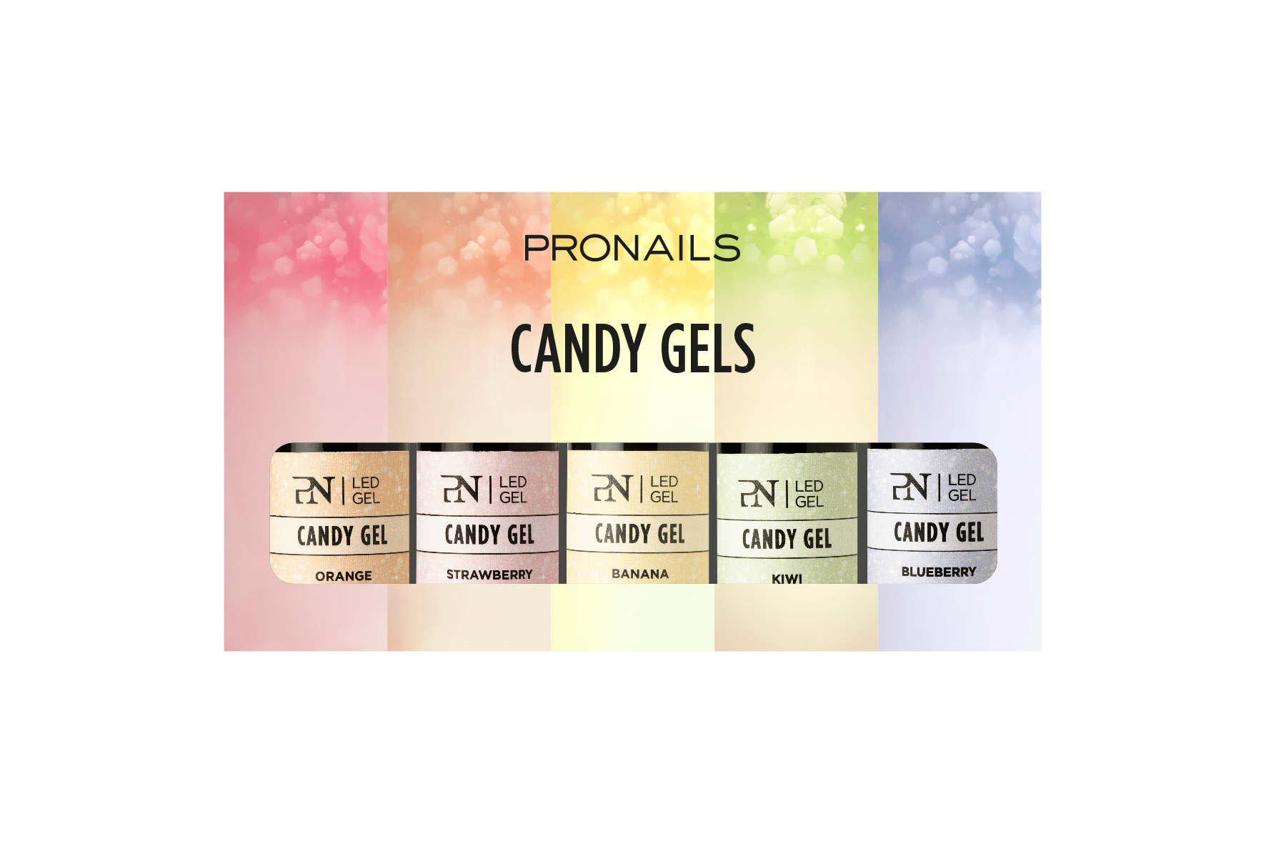 Thera Esthetique Grossiste En Produit Esthetique Bretagne 30310 Candy Gels 5 X 8ml Box